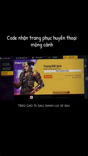 Code nhận trang phục HUYỀN THOẠI MỘNG CẢNH mới nhất 2026 👉 https://chuky.vn/su-kien-ff-nhan-qua-mien-phi.html Nguồn: mitrangirl_209 | Chữ Ký