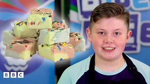 No-bake unicorn fudge