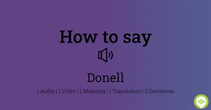 Donell Pronunciation
