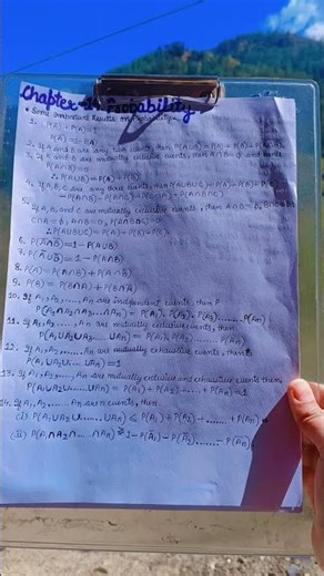 Class11th❤️‍🔥maths chapter14 probability#probability #notes quick revision chapter 14#revisionnotes💖