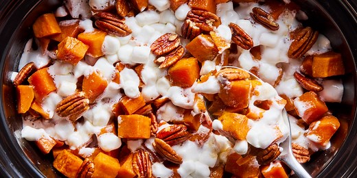 I'm Thankful For This Crockpot Sweet Potato Casserole Every Thanksgiving