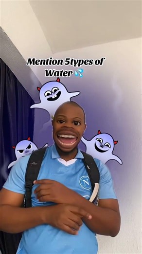 Mention five types of water 💦 #funny #viral #comedy