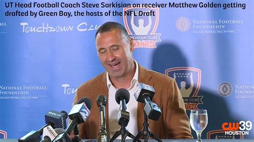 Watch: The University of Texas at Austin Texas Football Head Football Coach Steve Sarkisian on high ranking athletics, top team culture and education. Plus, one UT player's memorable NFL Draft moment! #coachsark #stevesarkisian #hookem #LonghornNation #texaslonghorns https://cw39.com/news/texas/head-ut-football-coach-speaks-at-touchdown-club-of-houston/ | CW39 | Facebook