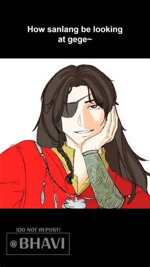 The way Hua Cheng looks at Xie Lian ❤️ [TGCF fanart]