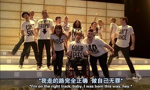 【Glee 欢乐合唱团】《Born This Way》S02E18