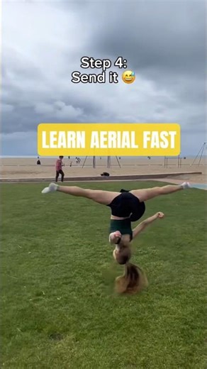 How to Do an Aerial for Beginners 🔥 Step-by-Step Tutorial #shorts