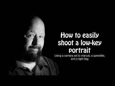 How to easily shoot a low-key portrait.