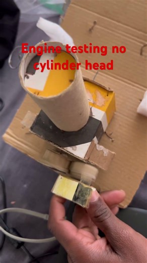 Cardboard engine testing