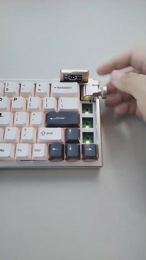 Adjustable Knob and Screen of Keydous NJ68 Pro Wireless Mechanical Keyboard #Shorts