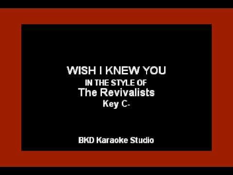 Wish I Knew You (In the Style of The Revivalists) Karaoke with Lyrics
