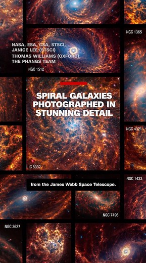 The James Webb Space Telescope has captured scintillating images of 19 spiral galaxies — and the millions of stars that call them home — in unprecedented detail never seen before by astronomers. https://cnn.it/49oA4p0 | CNN
