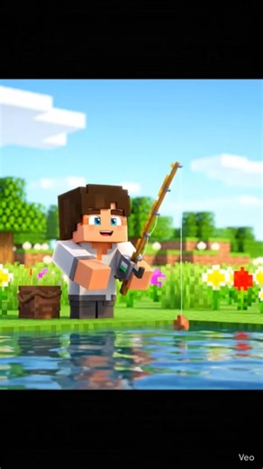 🤫Realistic Fishing In Minecraft😱 #minecraft #shorts #minecraftshorts #highsandlows #gaming #viral