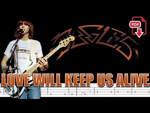 The Eagles - Love Will Keep Us Alive (🔴Bass Tabs | Notation) ‪@ChamisBass‬ #eaglesbass #chamisbass
