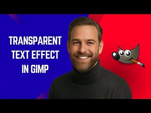 How to Make Transparent Text Effects in GIMP - GIMP Tutorial for Beginners
