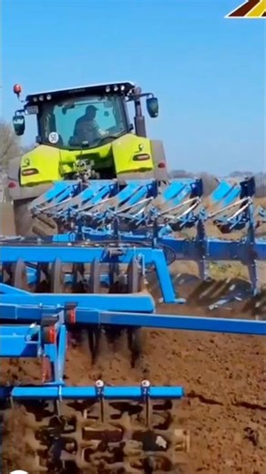 Class Tractor Plowing in the field #usatractor #americanfarming #plowing