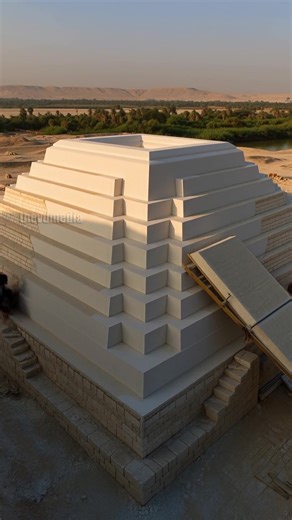 Building the Ancient Step Pyramid in the Nile Valley! #construction #pyramid #egypt | Vu Play