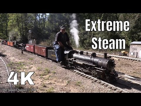 Extreme Steam: NKP 33 Car Heavy Freight at White Creek Railroad
