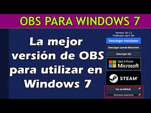 Instalar OBS en WINDOWS 7 32-64 BIT 👾