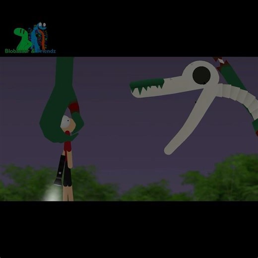 Stick figure and the “Walking Tree” (REMASTERED)(Blobasaur & Friendz) #blobasaur #animation