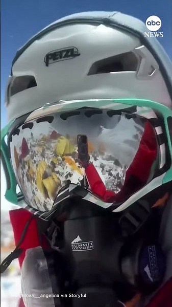 Recent footage shows abandoned tents and trash on Mount Everest