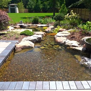 26K views · 859 reactions | Brian from Team Aquascape was able to design an informal formal pond. Yes, you read that right. We applied the Aquascape ecosystem to a more formal type of water feature. Take a look! | Greg Wittstock the Pond Guy | Facebook