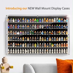 Introducing our wall mounted Minifigure display cases 🤩 Take a closer look at our brand new product range, perfect for displaying your Lego Minifigure collection. Available now on our website at www.wickedbrick.com 🙌 | Wicked Brick