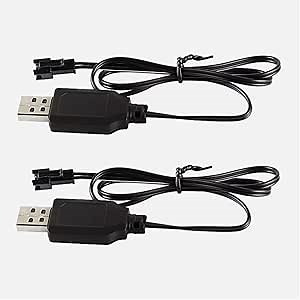 Generic Stunt Racing RC Car Double Sided Rolling Tumbling Battery Charger (2 Pack, 3.7V Input, 4.2V Output)