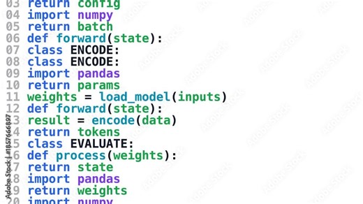 Random dummy Python code in various colors