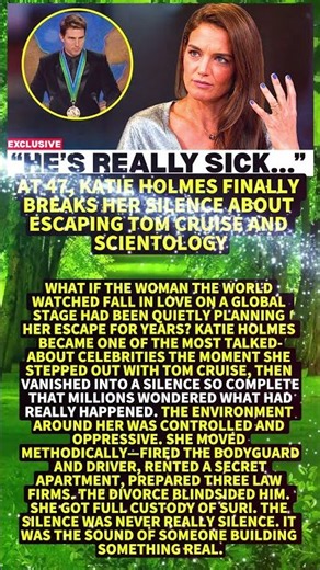 At 47, Katie Holmes Finally Breaks Her Silence About Escaping Tom Cruise And Scient #Shorts #viral