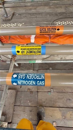 Offshore bridges pipeline color code #offshore #instrumental #oilandgas