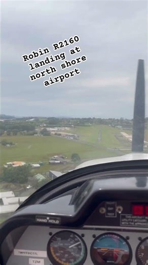 Robin R2160 landing at north shore airport