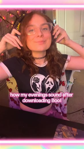 Pastel on Instagram: "GO MEET YOUR BOO ON BOO👻 ✨🖤 Date, chat, make friends by personality. Join communities and meet like-minded souls by 16 type, zodiac, and enneagram ✨ CLICK THE LINK IN MY BIO FOR MORE INFO #girlgamers #cozygamingcommunity #bootheapp"