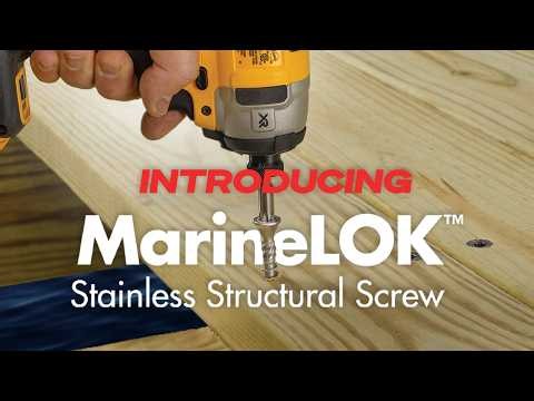MarineLOK: Stainless Structural Screw for Coastal Connections