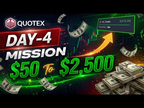 DAY-4 "$50 TO $2500 Challenge" || Binary Trading Best Strategy || AC Trader