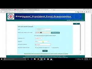 How to Link Aadhar Card With PF Account