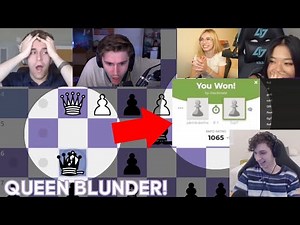 everyone reacts to 5up blundering his queen but winning with the bishop bait