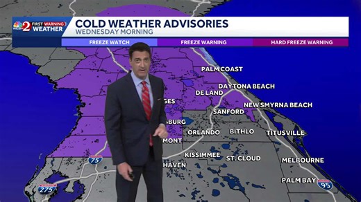 Freeze warnings up for Marion, Sumter, Lake and inland Flagler and Volusia counties! 12.30.25