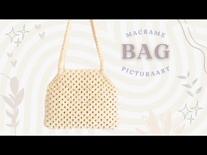 DIY Macrame Bag | Easy Macrame Purse Tutorial | PicturaArt |