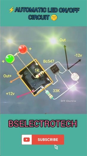 Automatic on/off light #electronic #electrical