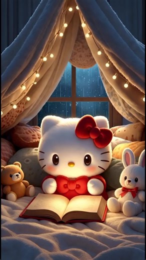 story book with hello kitty 🤩✨