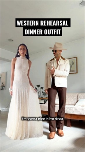 Western Wedding Rehearsal Dinner Outfit!