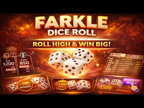 Farkle Dice Roll Gameplay 🎲🔥 | PvP Dice Strategy & Luck