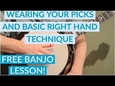 Free Banjo Lesson: Wearing Your Picks And Right Hand Technique