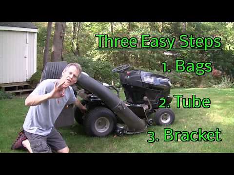 How to Install a Bagger to a riding Lawn Mower