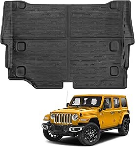 Amazon.com: HUYINPJ Cargo Mat Compatible with 2021-2024 Jeep Wrangler JL 4 Door 4XE(plug-in hybrid), Black TPE Trunk Liner Cargo Liner Rear All-Weather Protection for Jeep Wrangler 4 DoorJL Accessories（cargo mat） : Automotive