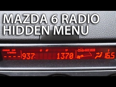 Mazda Radio hidden menu (sound system diagnostic service mode, Bose audio)