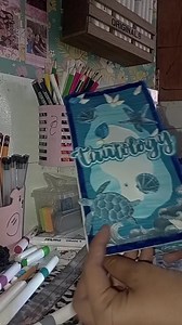 Handmade Beach Themed Trifold Brochure Idea