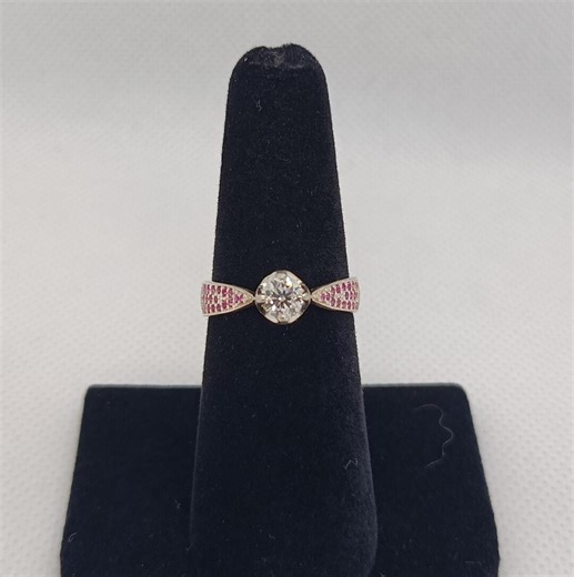 Diamond and Ruby Ring - Etsy