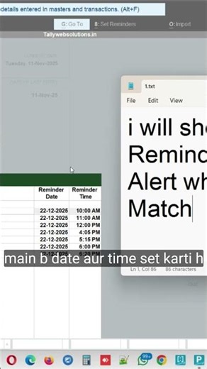 (Free Tally Addon) Auto Reminder & Alerts Module in Tally Prime | Visit : www.tallywebsolutions.in