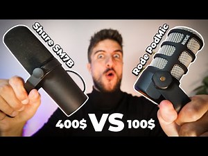 Shure SM7B VS Rode PodMic 🎙 Micrófono de 400€ VS 100€ 🔥